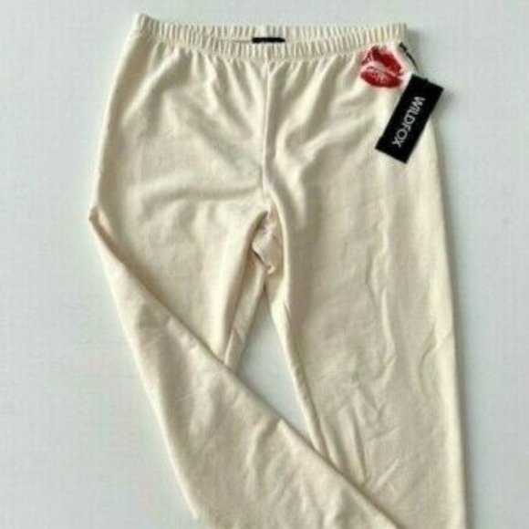 Wildfox Smooches Lips Knox Sweatpants Vanilla - Picture 2 of 4